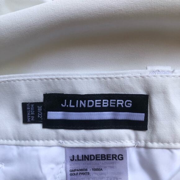 J.Lindeberg White Golf Pants Flat Front Straight Leg Men's Size 38/32" NWT - Picture 10 of 15